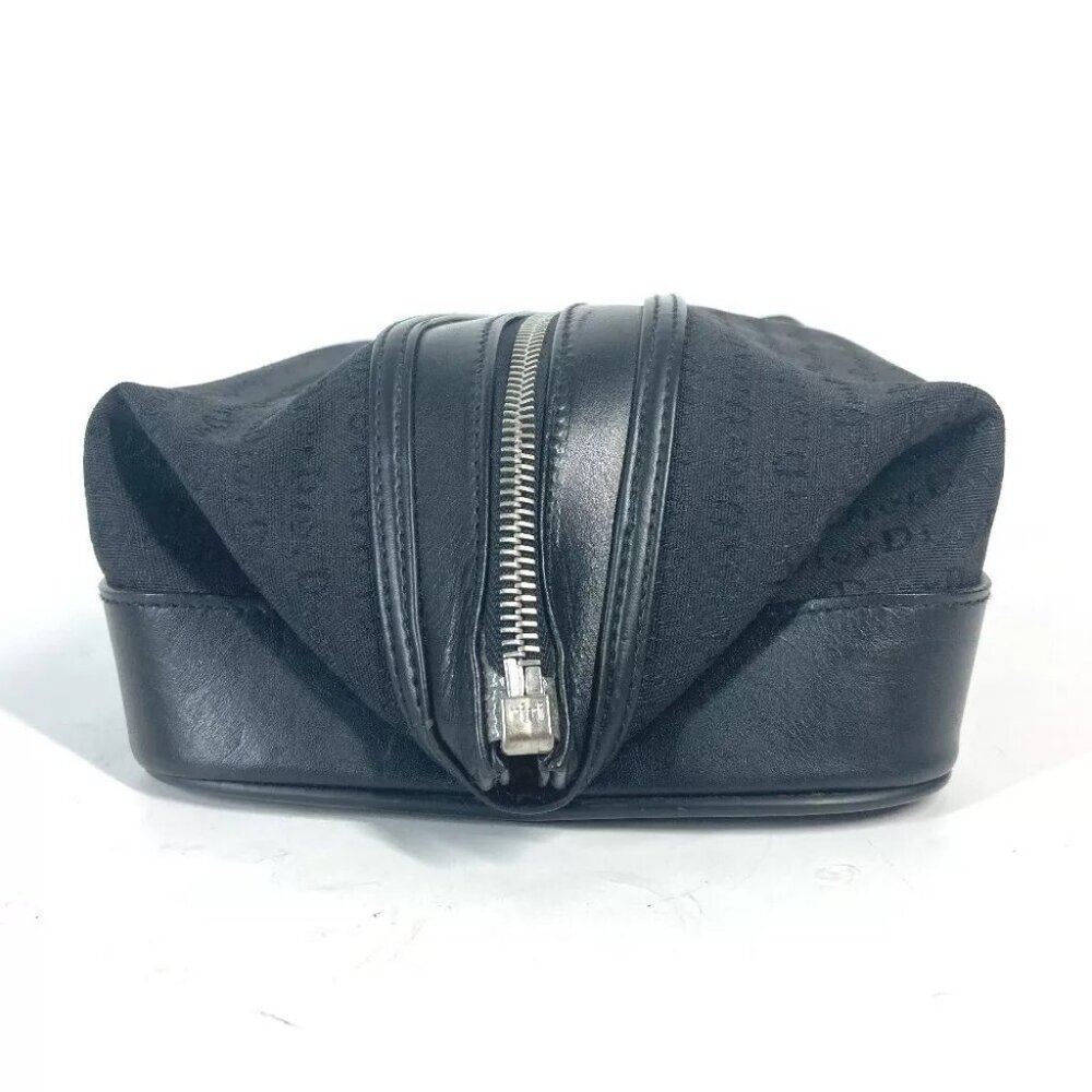 Dior logo Cluch Bag bag Pouch Canvas/Leather Black - Picture 9 of 11